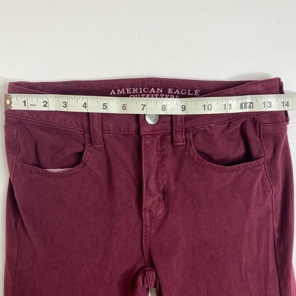 American Eagle Extreme Stretch Legging Maroon - Picture 7 of 9